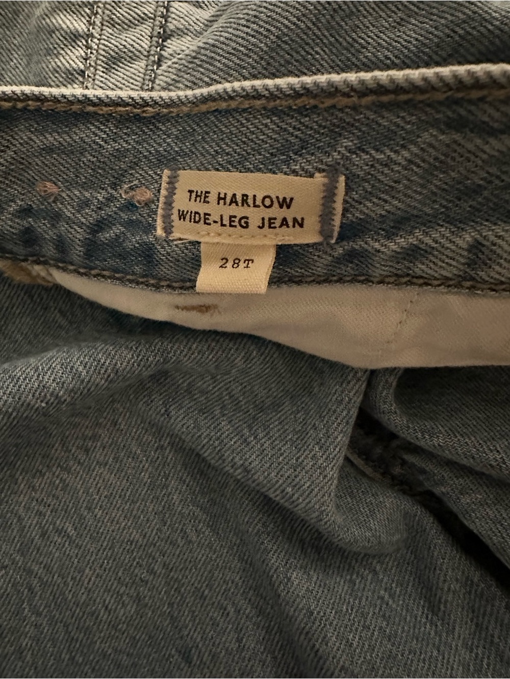 Madewell Light Blue Wide Leg Jeans - Picture 4 of 6